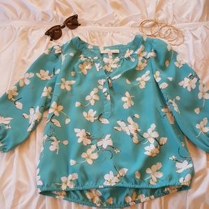 Ann Taylor LOFT Petite floral blouse